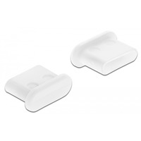 DeLOCK Housse de protection pour USB Type-C (femelle), Capuchon protecteur Blanc, 10 pièces