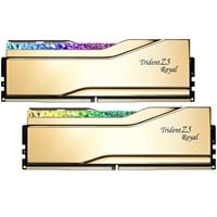 G.Skill 64 Go DDR5-6000 kit, Mémoire vive Or, F5-6000J2836G32GX2-TR5G, Trident Z5 Royal Neo, XMP
