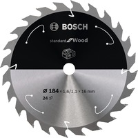 Bosch 2 608 837 698 lame de scie circulaire 18,4 cm 1 pièce(s) Bois dur, Bois tendre, 18,4 cm, 1,6 cm, 1,1 mm, 7900 tr/min, 1,6 mm