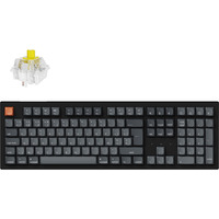 Keychron K10 Max, clavier Noir/gris, Layout BE, Keychron Super Banana, LED RGB, Hot-swappable, Bluetooth, 2.4GHz