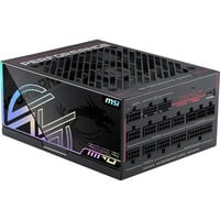 MSI MPG Ai1300TS PCIE5 alimentation modulaire 1300 watt 2x 12V-2x6, 7x PCIe, 2x 12V-2x6, 7x PCIe, ATX 3.1