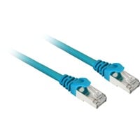 Sharkoon Câble réseau RJ-45 S/FTP Cat.7a Bleu, 7,5 mètres, câble brut