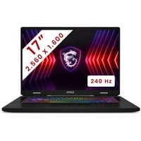 MSI Crosshair 17 HX AI (D2XWGKG-004BE) 17" PC portable gaming  Gris | Core Ultra 9 275HX | RTX 5070 | 16 Go | SSD 1 To | 240 Hz