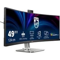 Philips 49B2U6900CH 48.8" Moniteur UltraWide incurvé  Gris foncé/Argent, 2x HDMI, DisplayPort, 4x USB-A, 3x USB-C, RJ-45