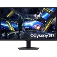 SAMSUNG Odyssey G7 G70D 27" 4K UHD Moniteur gaming Noir, 144 Hz, Display Port, HDMI, USB, LAN, WiFi 5, Audio, FreeSync Premium