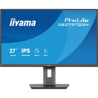 iiyama ProLite XB2797QSN-B1 27" Moniteur  Noir, 75 Hz, HDMI, DisplayPort, USB-C, LAN, Audio