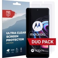  Rosso Motorola Edge 20 Pro Ultra Clear Screen Protector Duo Pack , Film de protection Transparent, Transparent
