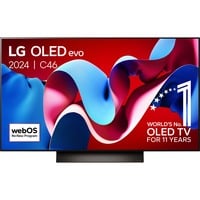 LG OLED48C46LA 48" Ultra HD TV OLED Noir, 4x HDMI, 3x USB-A, Optique, CI, Bluetooth, LAN, WLAN, HDR10