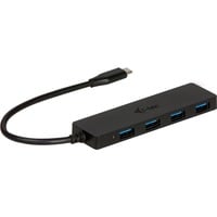 i-tec USB-C Slim Passive HUB 4 Port, Hub USB Noir