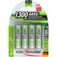 Ansmann 1300 mAh, Batterie 4x AA (Mignon)