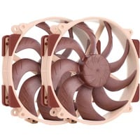 Noctua NF-A14x25r G2 PWM Sx2 PP ventilateurs de boîtier 2 pièces, 140 x 140 x 25 mm