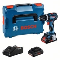 Bosch BOSCH GSB 18V-90 C 2x 4.0Ah PC GCY LBOXX, Perceuse à percussion Bleu/Noir