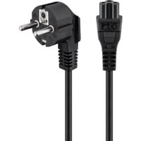 goobay Fiche européenne > Câble d'alimentation C5 Noir, 1,8 mètre