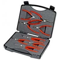 KNIPEX Boîte à outils "SRZ" Jeu de pinces à ressort, Set de pinces Rouge/Noir