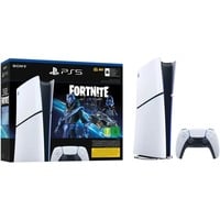 Sony PlayStation 5 Slim Digital Edition - Fortnite Cobalt Star Bundle, Console de jeu Blanc/Noir