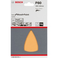 Bosch C470 Best for Wood and Paint, Feuille abrasive 10 pièce(s), 100 mm, 150 mm