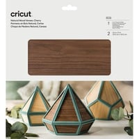 Cricut Natural Wood Veneer - Walnut, Matériau artisanal Bois, 30 x 30 cm
