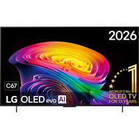 LG OLED evo AI C6 42" 4K Ultra HD TV Noir, 4x HDMI, 2x USB, Optique, Bluetooth, LAN, WLAN, CI