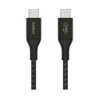 Belkin BoostCharge USB-C > USB-C, Câble Noir, 1 mètre, 240 W