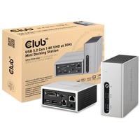 Club 3D USB 3.2 Gen 1 4K UHD, Station d'accueil Gris, CSV-3104D