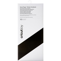 Cricut Joy Smart Paper Sticker Cardstock - Black, Papier autocollant Noir, 13.9 x 33 cm