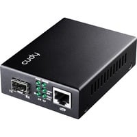 Cudy MC220P Gigabit PoE Ethernet Media Converter Noir, PoE