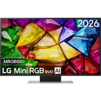 LG Mini RGB evo AI MRGB88 50" 4K Ultra HD TV LED Noir, 4x HDMI, 2x USB, sortie optique, Bluetooth, LAN, Wi-Fi, CI+, HDR10, Dolby Vision