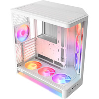 NZXT H6 RGB+ ( 2026 ) Tout Blanc boîtier midi tower Blanc | 2x USB-A | 1x USB-C | RGB | Verre trempé