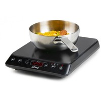Domo Table de cuisson à induction 1 brûleur - DO337IP, Plaque chauffante Noir