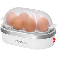 Bomann EK 5022 CB, Cuiseur à oeufs Blanc/Argent, 6 œufs