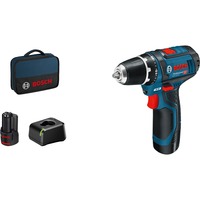 Bosch Akku-Bohrschrauber 12 V Li-Ion 1300 tr/min Noir, Bleu, Rouge, Perceuse/visseuse Bleu/Noir, Tournevis électrique, Poignée de pistolet, Noir, Bleu, Rouge, 1300 tr/min, 400 tr/min, 1300 tr/min