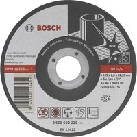 Bosch Disques à tronçonner Best for Inox, Disque de coupe 11,5 cm, Noir, 1 mm, 1 pièce(s)
