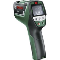 Bosch PTD 1 Thermomètre infrarouge Intérieure Noir, Vert, Rouge, Détecteur thermique Vert/Noir, Thermomètre infrarouge, Intérieure, Numérique, Noir, Vert, Rouge, Rectangulaire, °C