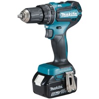 Makita DHP485RTJ perceuse 28500 tr/min Sans clé 1,5 kg Noir, Bleu, Perceuse à percussion Bleu/Noir, Perceuse à poignée pistolet, Sans clé, 1,3 cm, 28500 tr/min, 3,8 cm, 1,3 cm