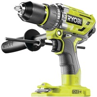 Ryobi R18PD7-0 1800 tr/min Sans clé 1,7 kg Noir, Jaune, Perceuse à percussion Vert/Noir, Perceuse à poignée pistolet, Sans clé, Sans brosse, 1,3 cm, 1800 tr/min, 5,4 cm