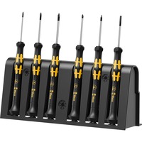 Wera 1550/6 ESD Electronics - tournevis + support, 6 pièces Noir/Jaune