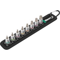 Wera Ceinture A 2 Jeu d'écrous hexagonaux Zyklop avec fonction porte-écrou, 1/4" drive, Clés mixtes à cliquet Noir/Argent