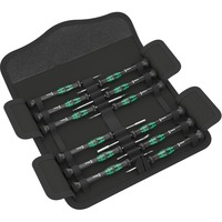 Wera Compakt Micro 21 ESD 1, Tournevis Noir/Vert, Pour les appareils électriques