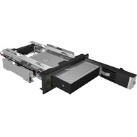 ICY BOX IB-166SSK-B Cadre de montage pour 1x 3.5" SATA/SAS HDD, Cadrage Noir, Baie de 5,25 pouces