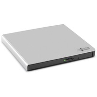 HLDS Graveur de DVD portable mince, Graveur DVD externe Argent, Argent, Plateau, PC de bureau/PC portable, DVD±RW, USB 2.0, 60000 h, Vente au détail