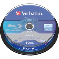 Verbatim BD-R 25 GO, Disques Blu-ray 6x, 10 pièces, Vente au détail