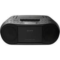 Sony CFD-S70B Boombox CD/cassette avec radio, Lecteur de CD Noir, Radio, CD, cassette