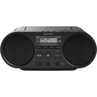 Sony ZSP-S50B Lecteur CD/MP3, USB, Radio, Système compact Noir, AM,FM, 87,5 - 108 MHz, 4 W, WMA,MP3, Noir, 3,5 mm