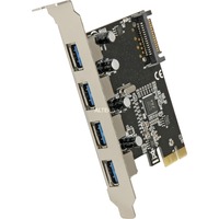DeLOCK Carte PCI Express > 4x USB 3.0, Contrôleur USB 89297, Vente au détail