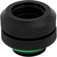 Corsair Hydro X Series XF Hardline 12mm OD, Connecteur Noir, Raccord, Laiton, Noir, 1/4", 1,2 cm, Liquide