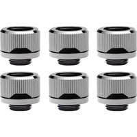 EKWB EK-Quantum Torque 6-Pack HDC 14 - Nickel Black, Connecteur Argent/Noir