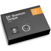 EKWB EK-Quantum Torque 6-Pack HDC 16 - Nickel Black, Connecteur Argent/Noir