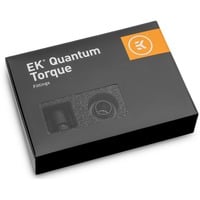 EKWB EK Quantum Torque 6-Pack STC 12/16, Connecteur Noir, Raccords, Laiton, Noir, 1/4", Mâle, 19 mm