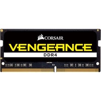 Corsair Vengeance 8GB DDR4 SODIMM 2400MHz module de mémoire 8 Go 1 x 8 Go, Mémoire vive Noir, 8 Go, 1 x 8 Go, DDR4, 2400 MHz, 260-pin SO-DIMM, Noir