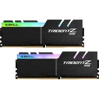 G.Skill Kit 32 Go DDR4-3600, Mémoire vive Noir, F4-3600C18D-32GTZR, Trident Z RGo, XMP